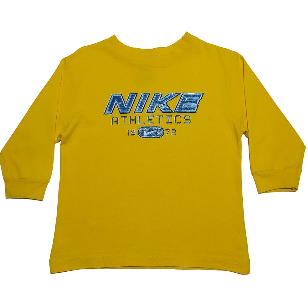 Nike long-sleeved cotton crew neck graphic t-shirt